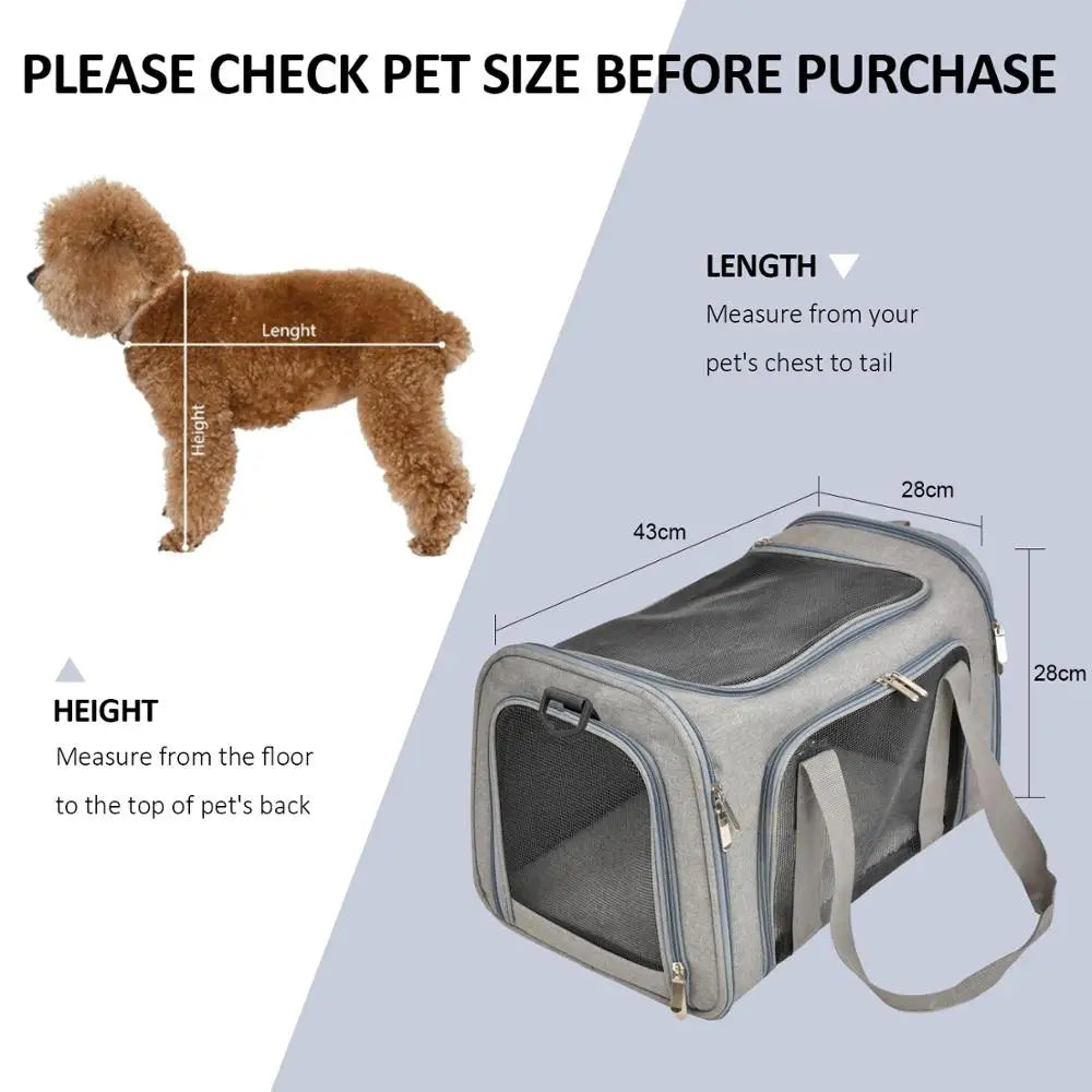 Soft Dog & Cat Travel Carrier Backpack: Comfortable and Secure Pet Backpack for Travel