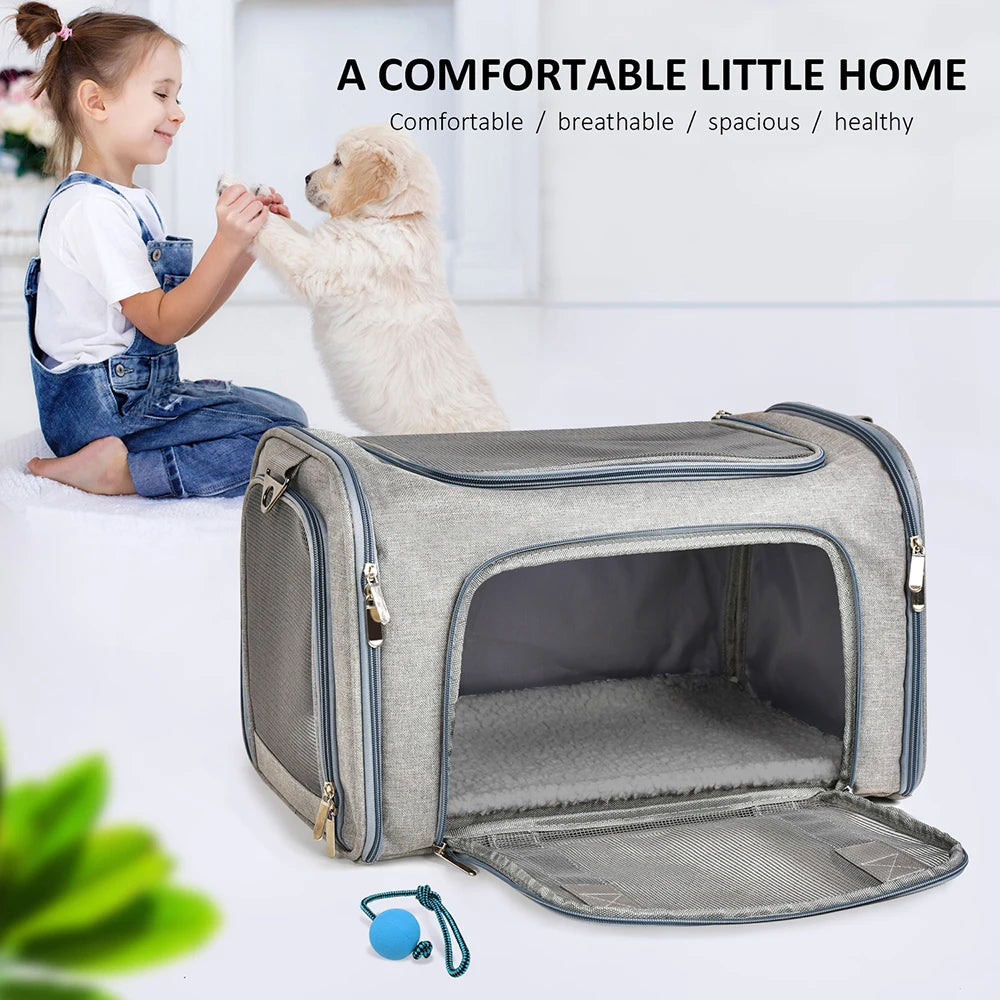 Soft Dog & Cat Travel Carrier Backpack: Comfortable and Secure Pet Backpack for Travel