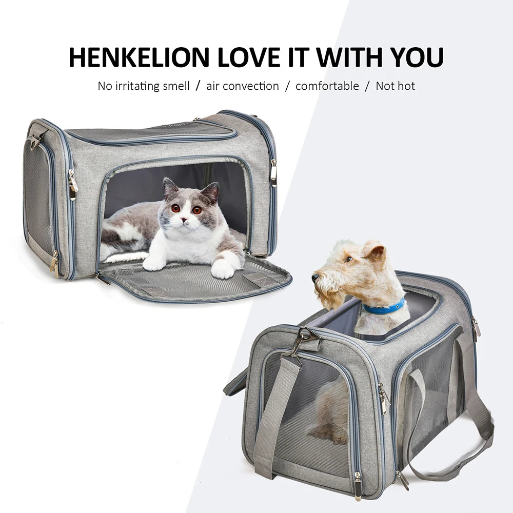 Soft Dog & Cat Travel Carrier Backpack: Comfortable and Secure Pet Backpack for Travel