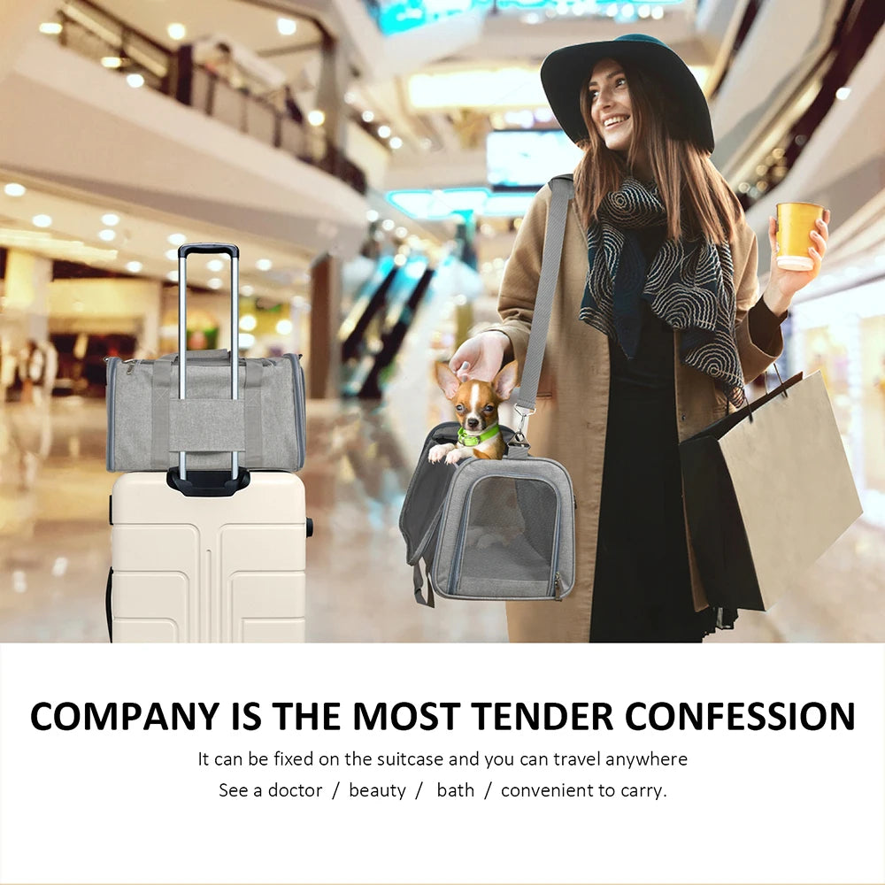Soft Dog & Cat Travel Carrier Backpack: Comfortable and Secure Pet Backpack for Travel