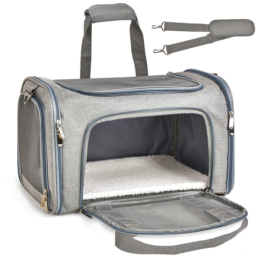 Soft Dog & Cat Travel Carrier Backpack: Comfortable and Secure Pet Backpack for Travel