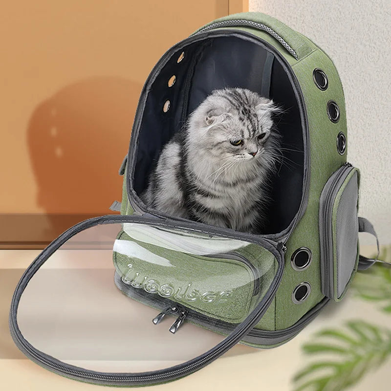 Transparent Pet Carrier Backpack for Cats & Small Dogs: Durable, Comfortable, and Stylish Travel Solution