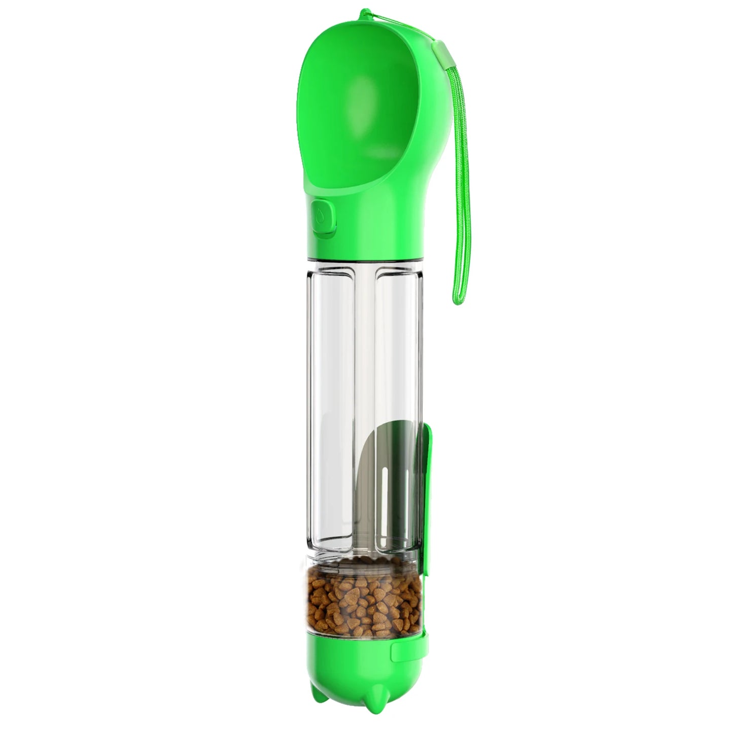4-in-1 Multifunctional Pet Water Bottle: Hydration, Food Storage, Waste Disposal, and Convenience for Pets