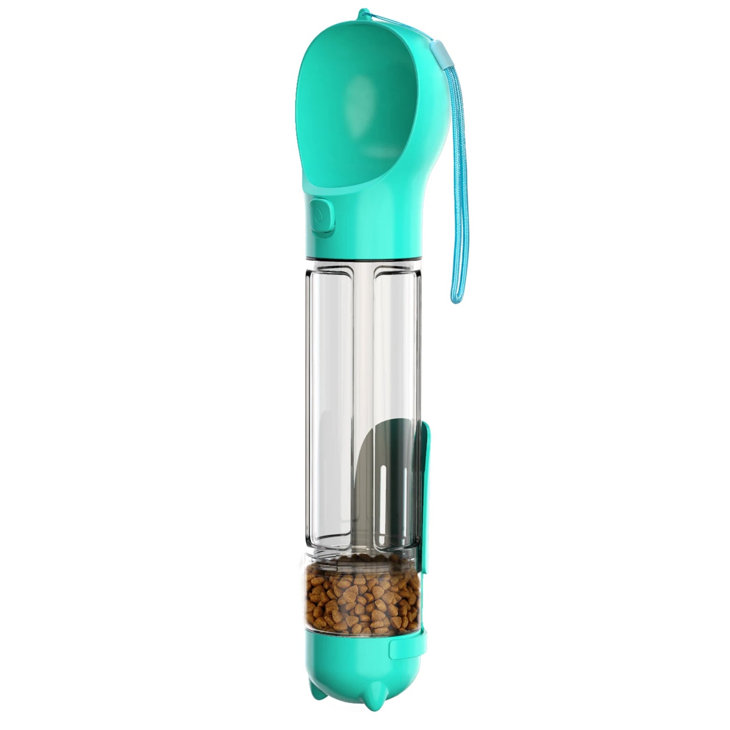 4-in-1 Multifunctional Pet Water Bottle: Hydration, Food Storage, Waste Disposal, and Convenience for Pets