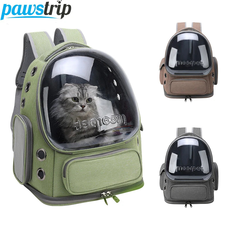 Transparent Pet Carrier Backpack for Cats & Small Dogs: Durable, Comfortable, and Stylish Travel Solution