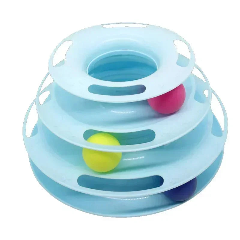 Roller Balls Interactive Cat Tower Toy: Engaging Play and Exercise for Your Cat