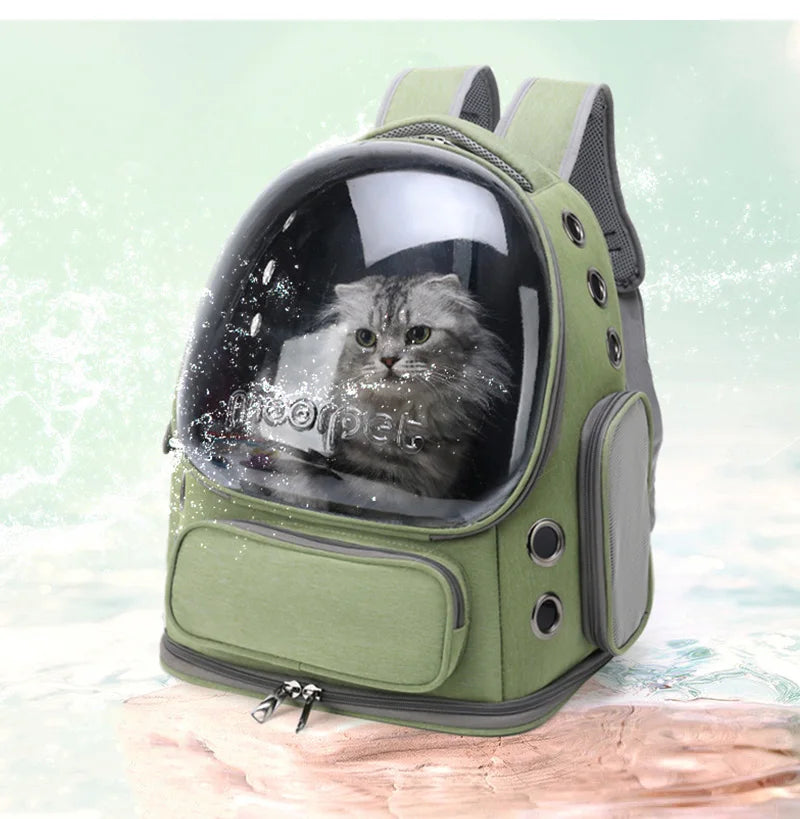 Transparent Pet Carrier Backpack for Cats & Small Dogs: Durable, Comfortable, and Stylish Travel Solution