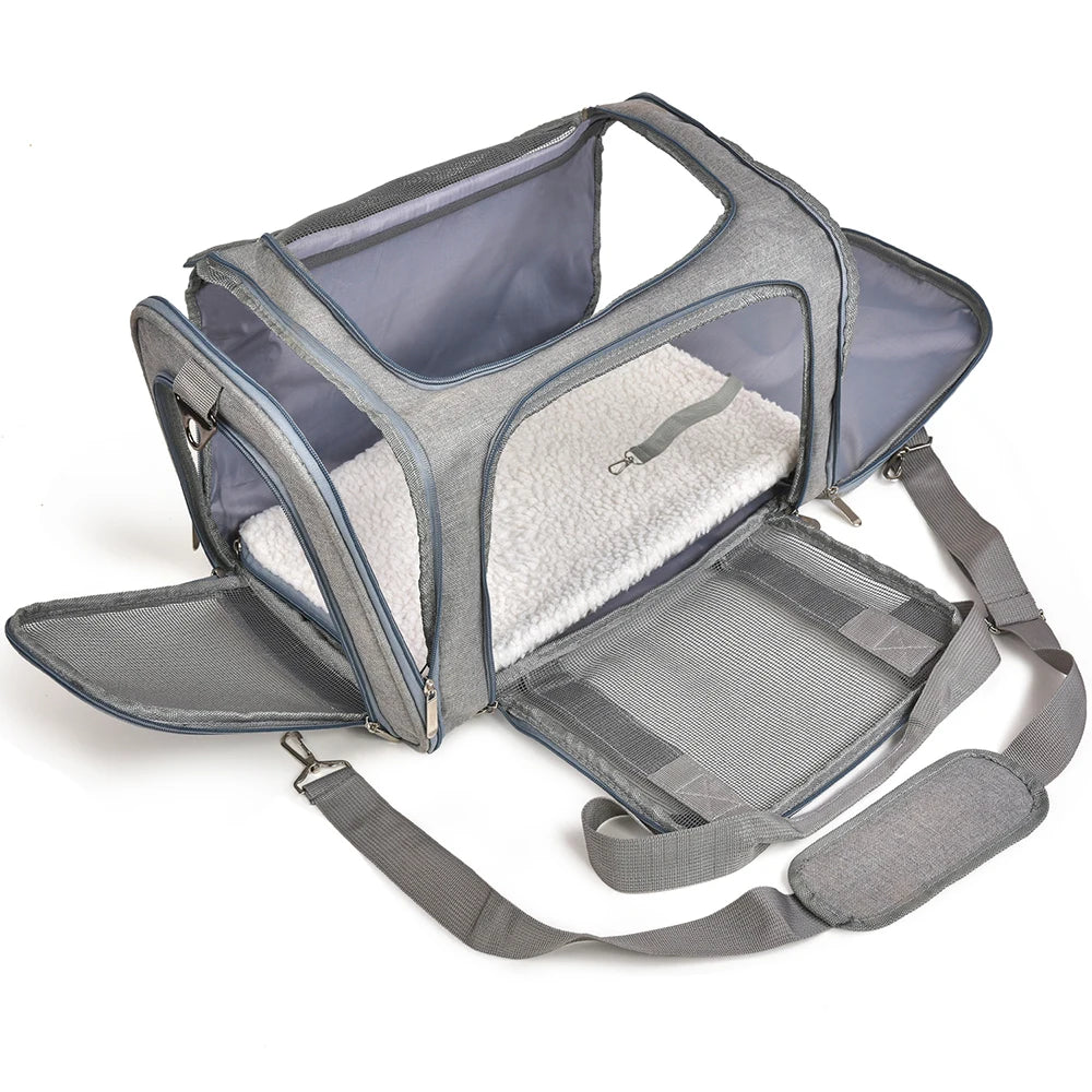Soft Dog & Cat Travel Carrier Backpack: Comfortable and Secure Pet Backpack for Travel