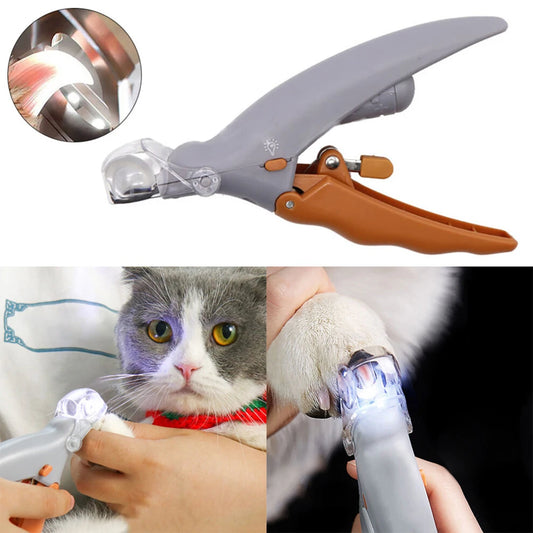 Claw Care Pet Nail Cutter with LED Light and Magnifying Glass