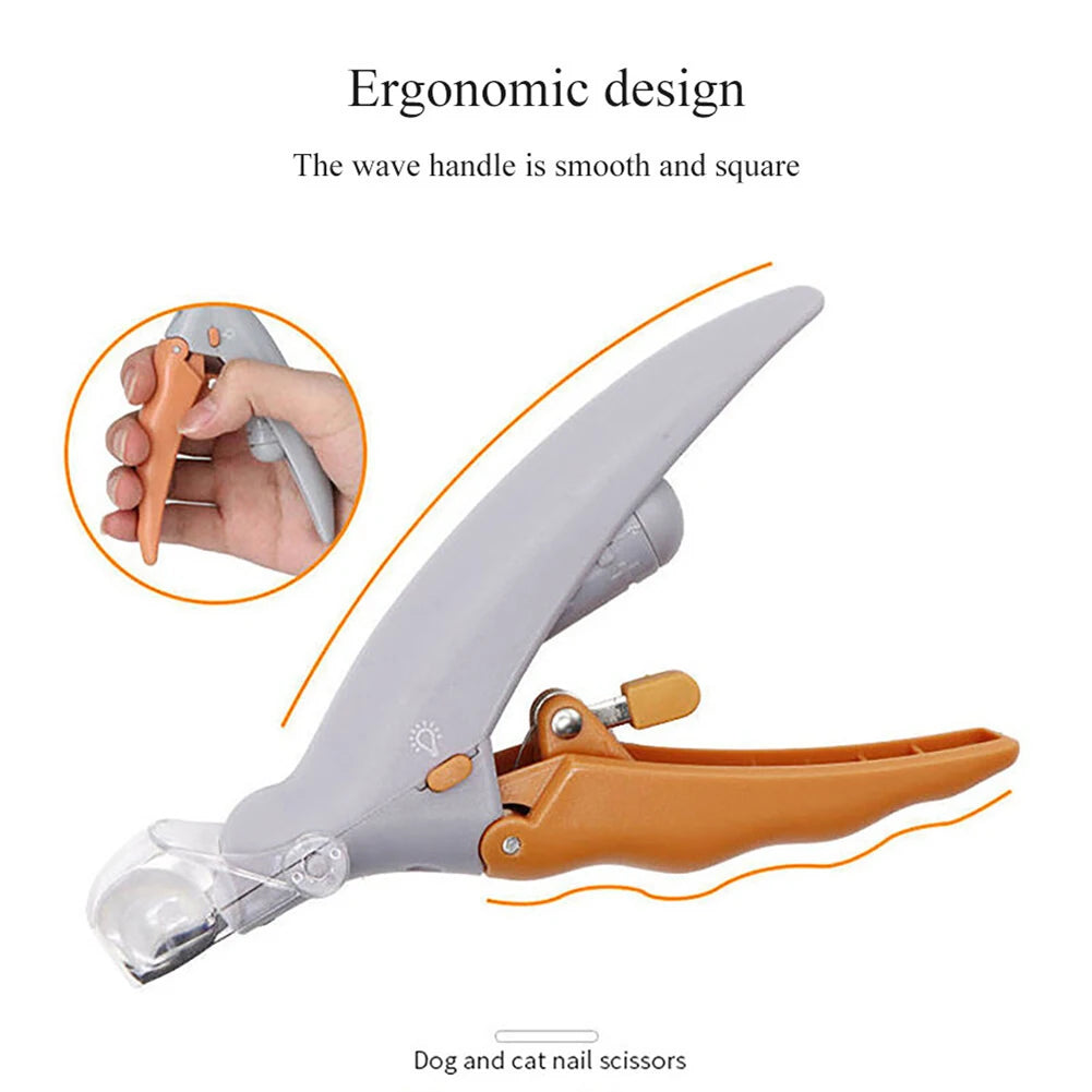 Claw Care Pet Nail Cutter with LED Light and Magnifying Glass