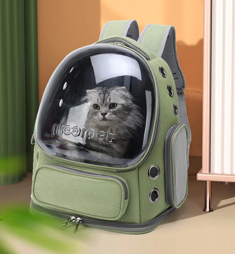 Transparent Pet Carrier Backpack for Cats & Small Dogs: Durable, Comfortable, and Stylish Travel Solution