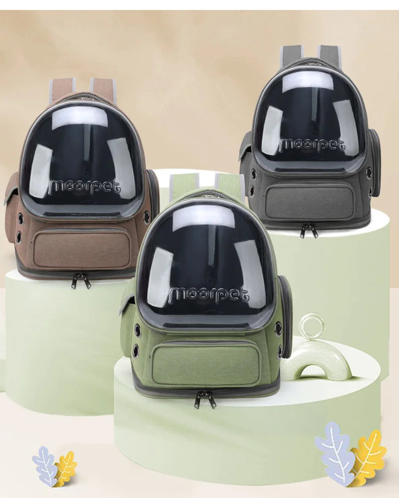 Transparent Pet Carrier Backpack for Cats & Small Dogs: Durable, Comfortable, and Stylish Travel Solution