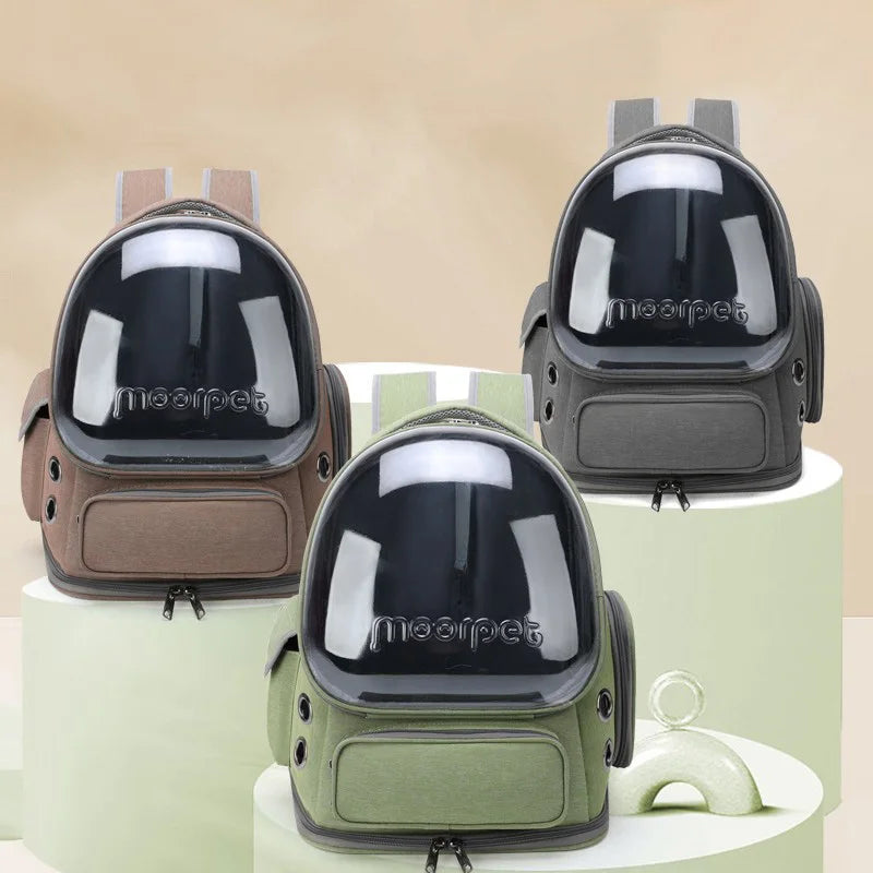 Transparent Pet Carrier Backpack for Cats & Small Dogs: Durable, Comfortable, and Stylish Travel Solution