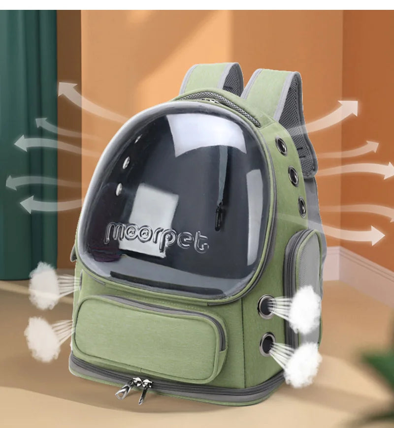 Transparent Pet Carrier Backpack for Cats & Small Dogs: Durable, Comfortable, and Stylish Travel Solution